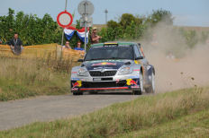 Auch Hermann Gassner Jr. im 2. Fabia in Red Bull Farben fällt aus.